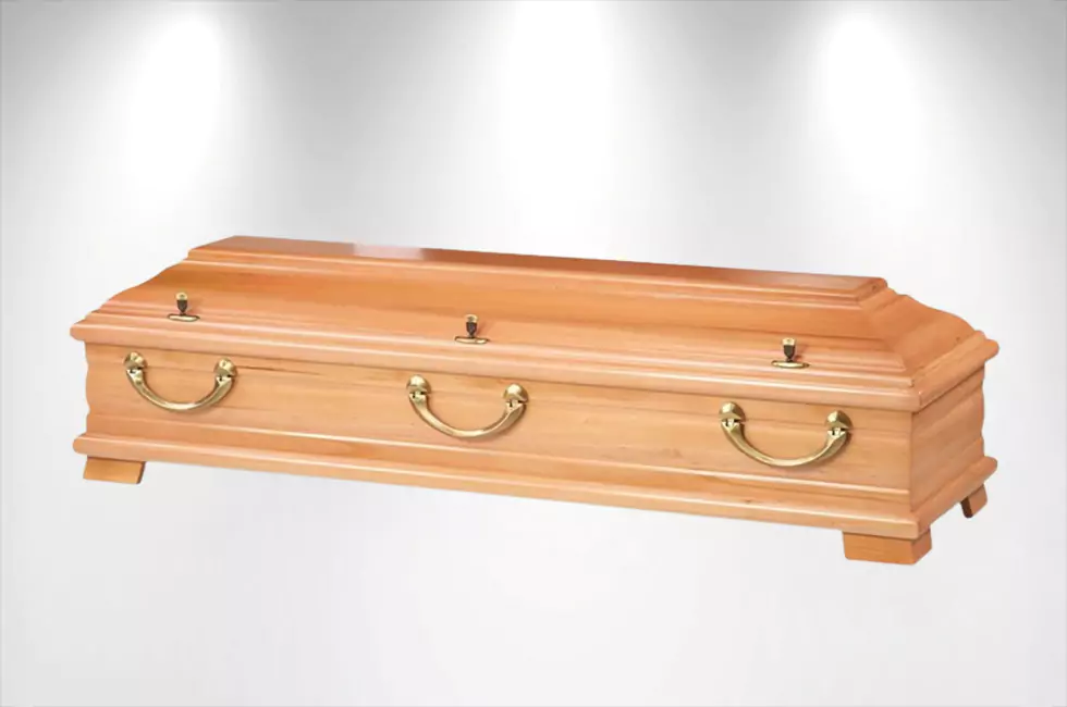 Sarg Linde Rosenton zur Beisetzung